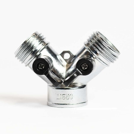 Thrifco Plumbing Zinc Siamese Shut-Off 4400383